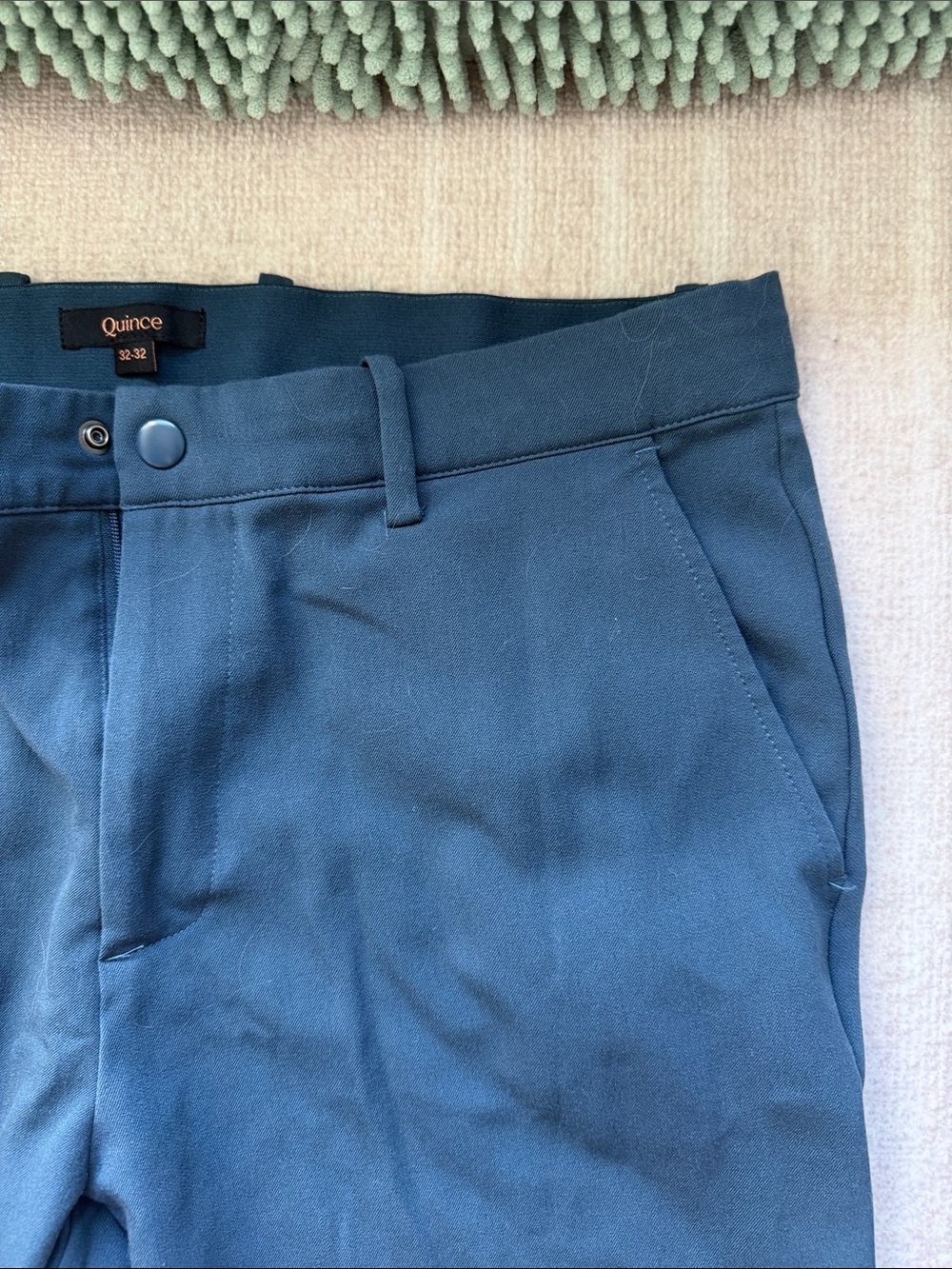 Quince Men's Straight-Leg Pants in Navy - Picture 3 of 6